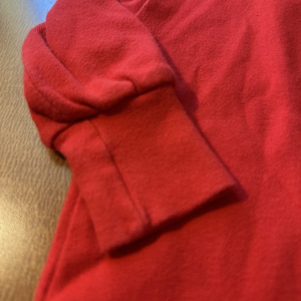 OLD Vintage Gymboree Line plain red infant bodysuit turtleneck classic baby girl